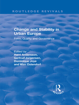 cover image of Change and Stability in Urban Europe
